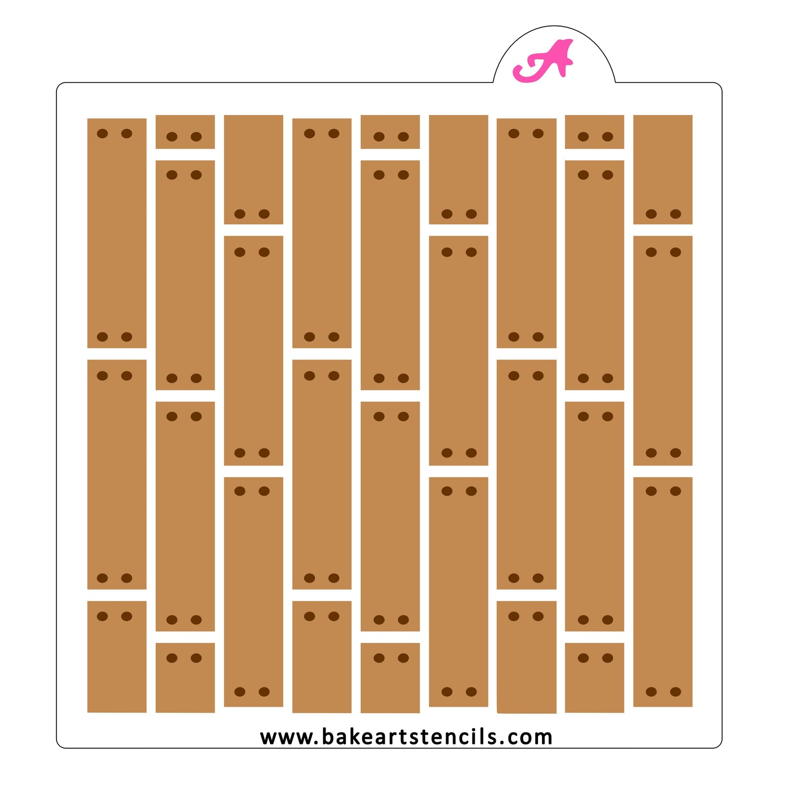 Wood Floor Cookie Stencil Set bakeartstencil