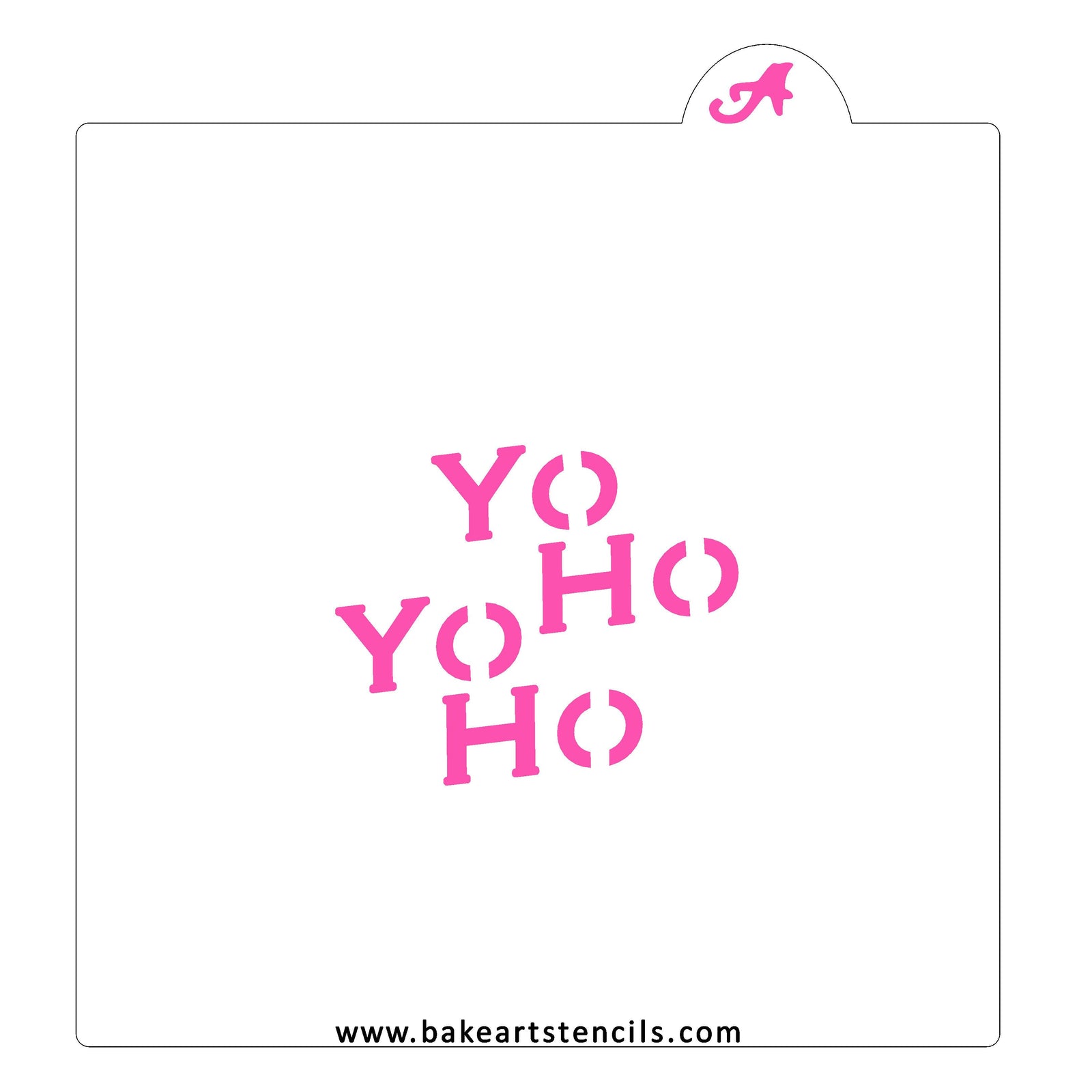 Yo Ho Yo Ho Cookie Stencil bakeartstencil
