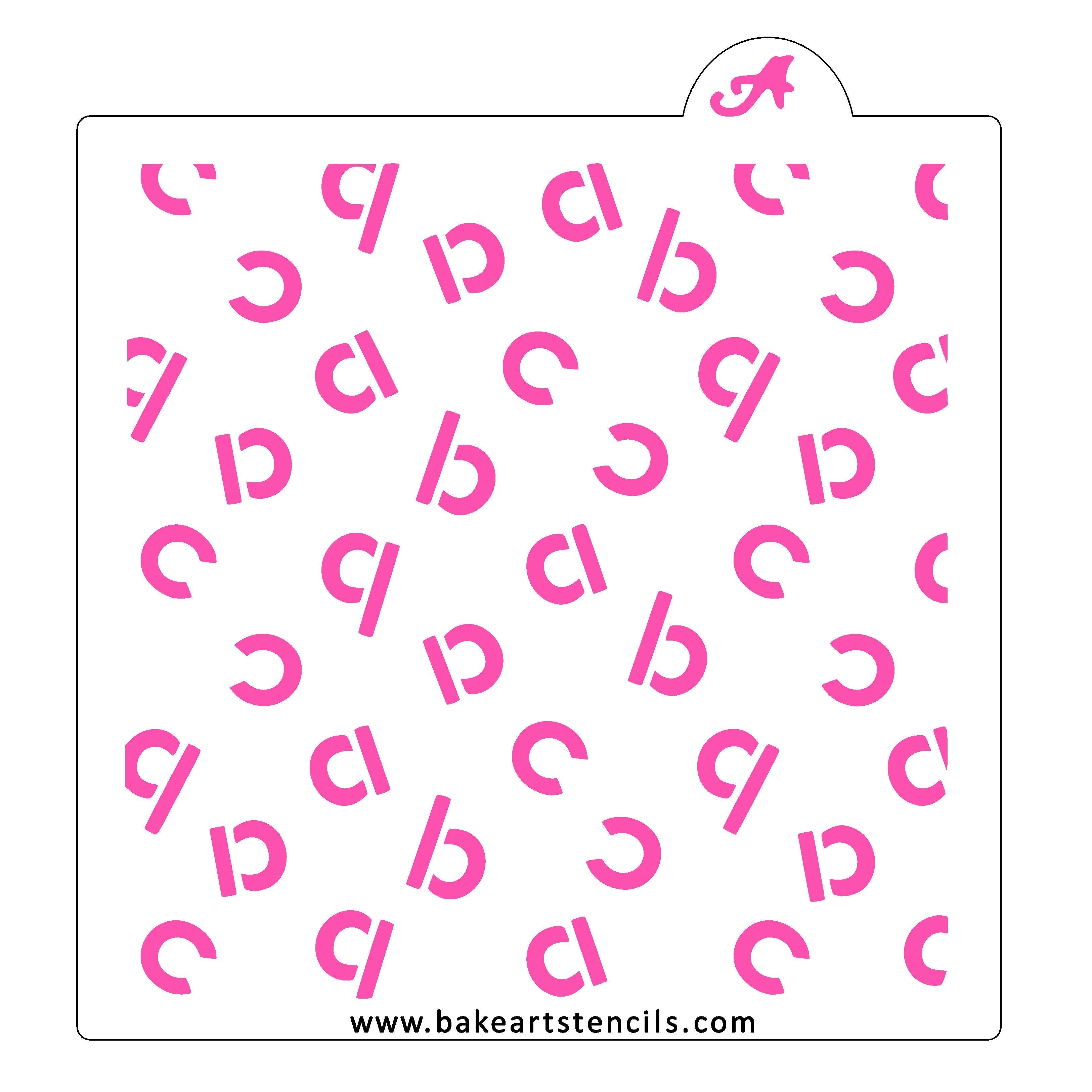 Letter Stencils for Cookies & Alphabet Stencils – Confection