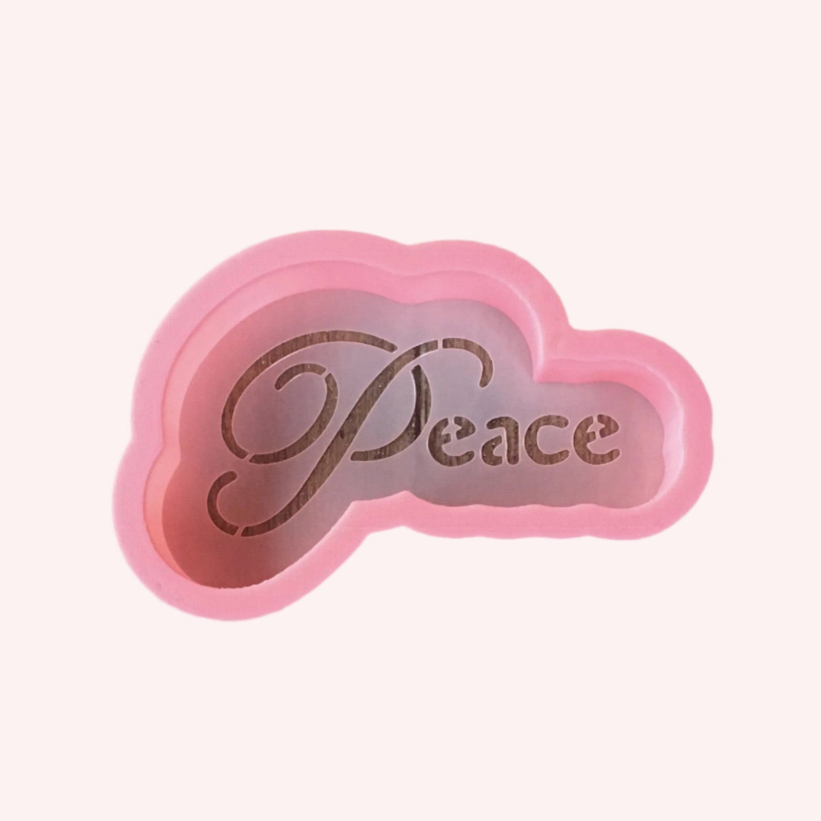 Peace Cookie Stencil with matching Cookie Cutter, a two piece set.