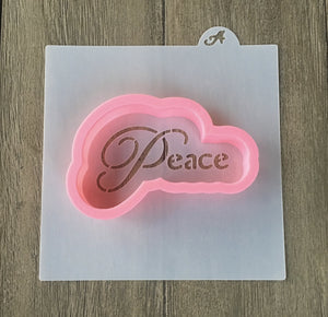 Peace Cookie Stencil with matching Cookie Cutter 