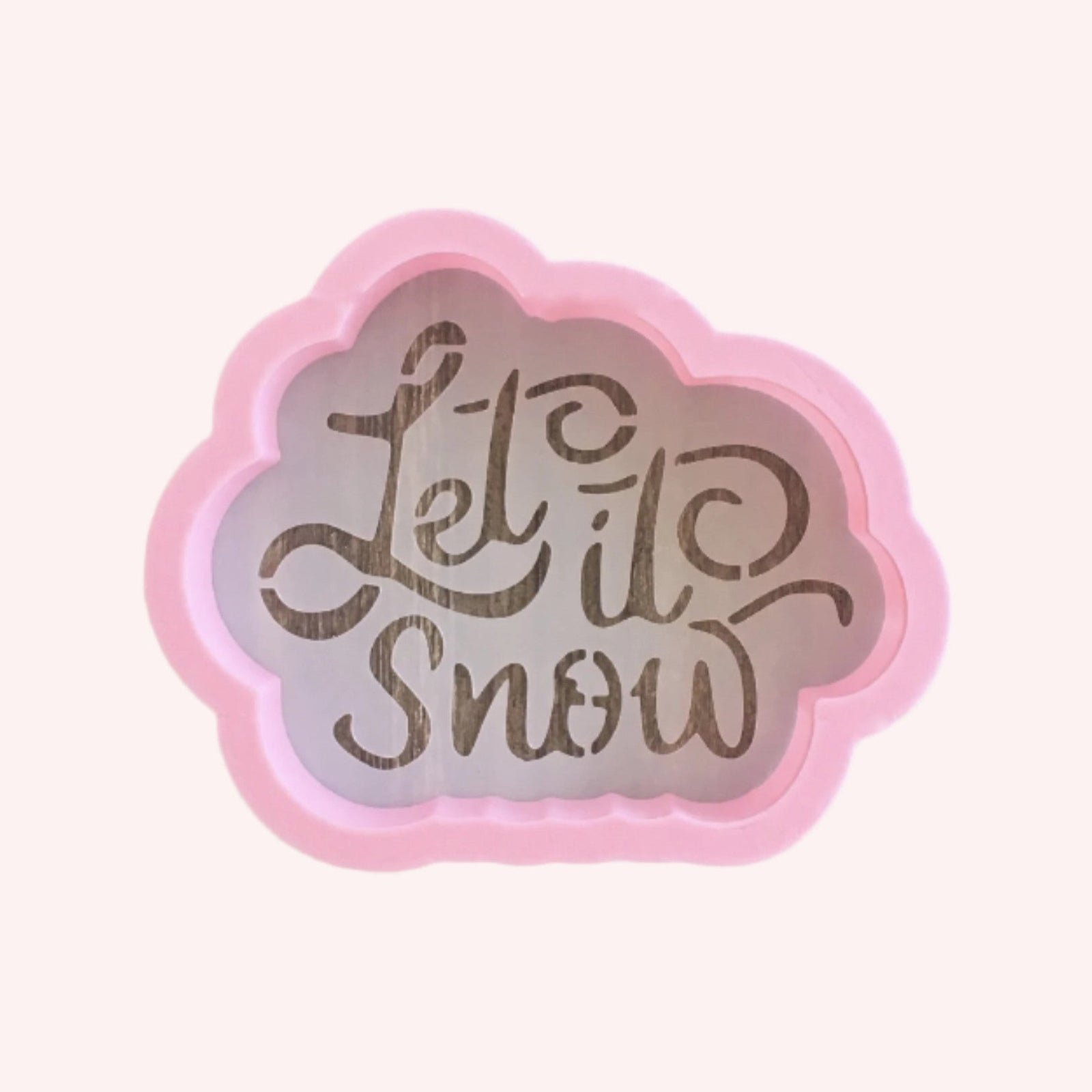 Let it Snow Cookie Stencil with matching Cookie Cutter 