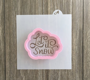 Let it Snow Cookie Stencil with matching Cookie Cutter 