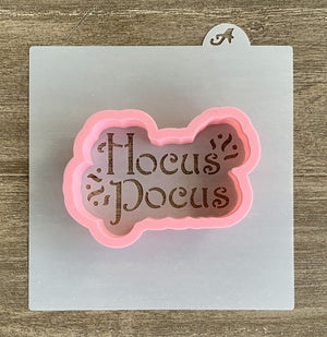 Hocus Pocus Cookie Stencil with coordinating Cookie Cutter 