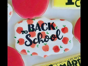 How to Decorate Back to School Cookies, Video Tutorial